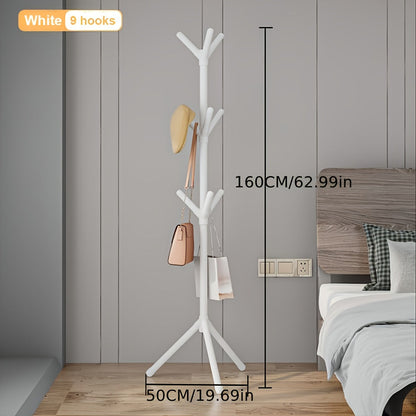 Coat Rack shown in the White option