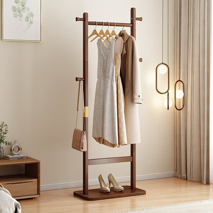 Coat Rack shown in the Coffee Brown option