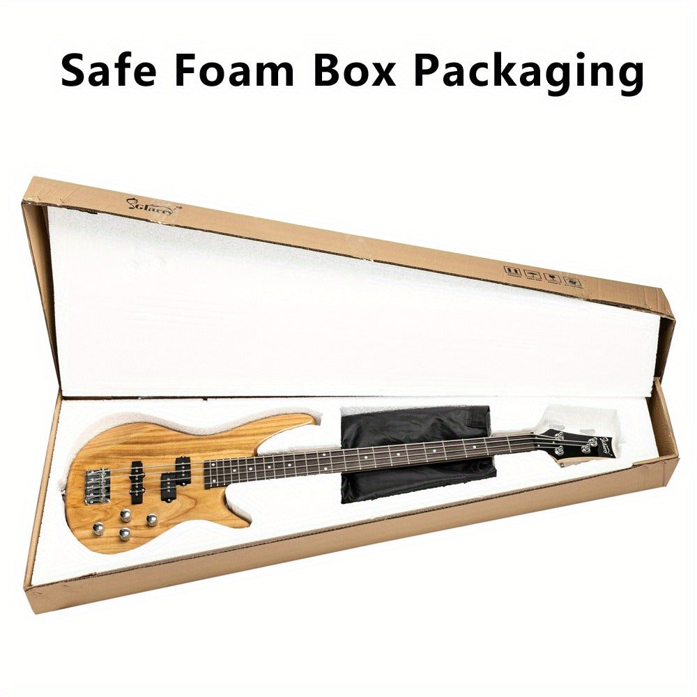 Full Size 4-String Electric Bass Guitar, 34-Inch Scale, Dual Pickups detail image - detail view 13