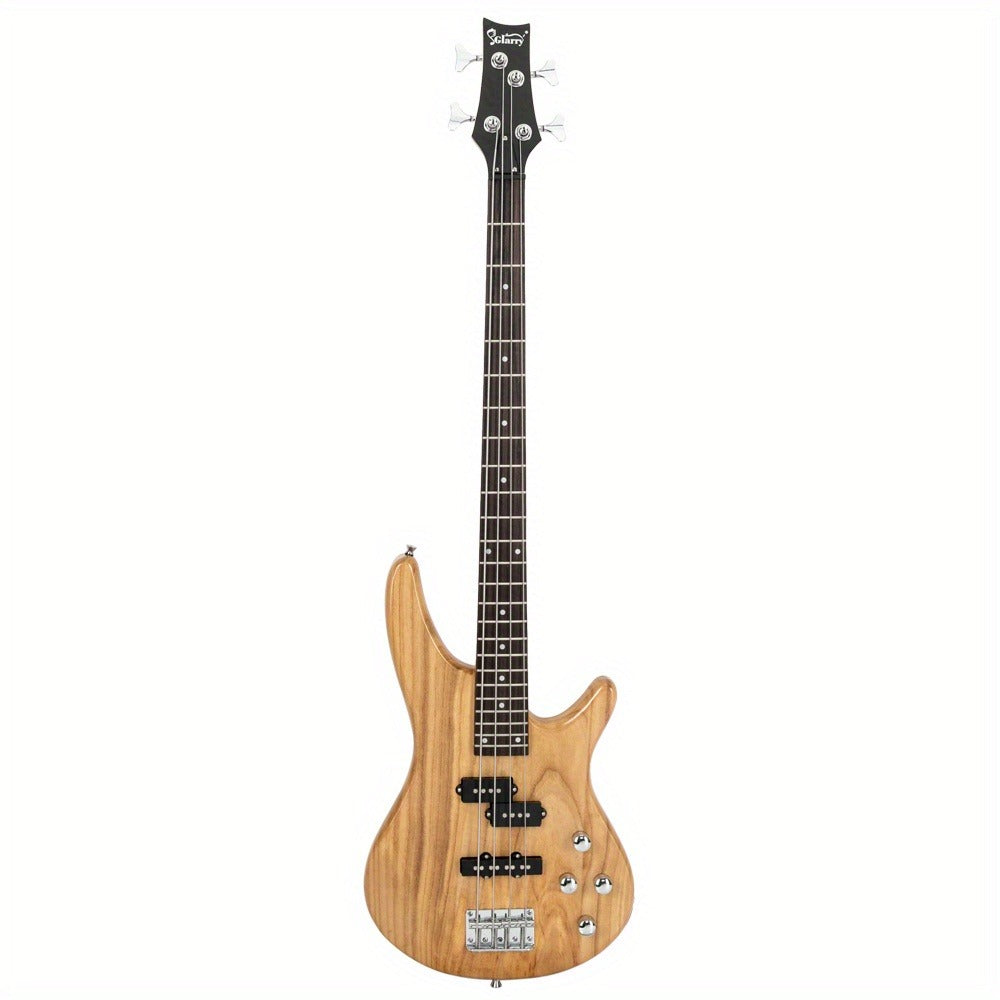 Full Size 4-String Electric Bass Guitar, 34-Inch Scale, Dual Pickups detail image - detail view 3