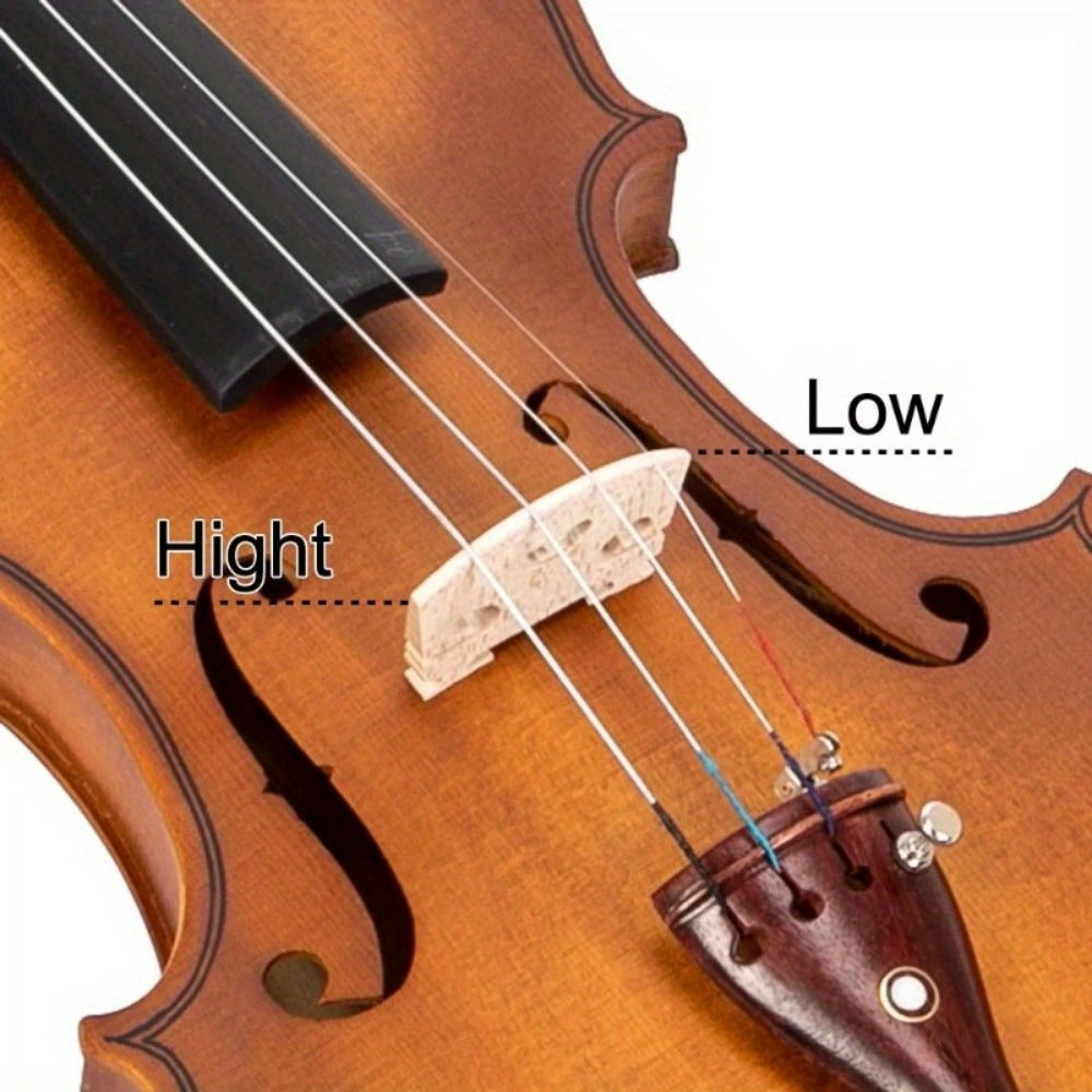 Full Size Violin, 145cm, 60cm, GV103, Matte, Natural for Lessons and Practice detail image - detail view 6