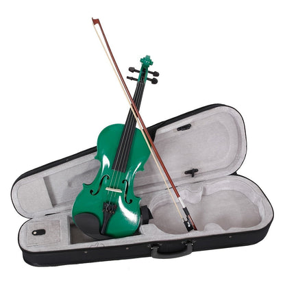 Full Size Violin, white violin, Full Size, Basswood, Beginners, Case for Lessons detail image - detail view 3