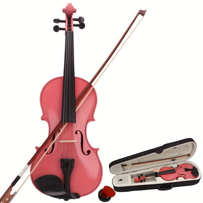 Full Size Violin shown in the Pink Violin, 4/4 option
