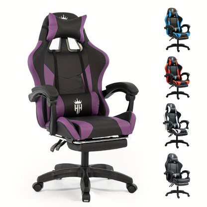 Gaming Chair with Footrest and Lumbar Support for Home Office detail image - detail view 10