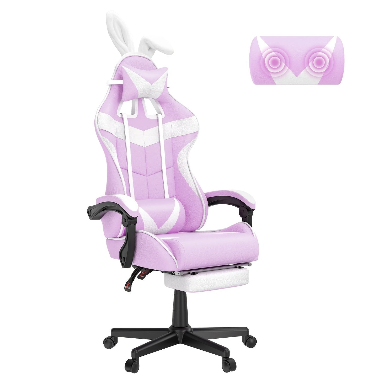 Gaming Chair shown in the Light Purple option