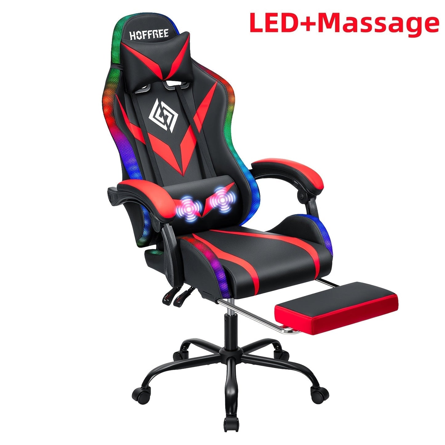 Gaming Chair shown in the Red+Black option