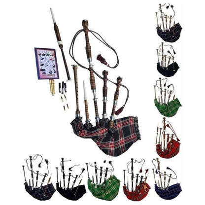Great Highland Bagpipe shown in the Black Stewart option