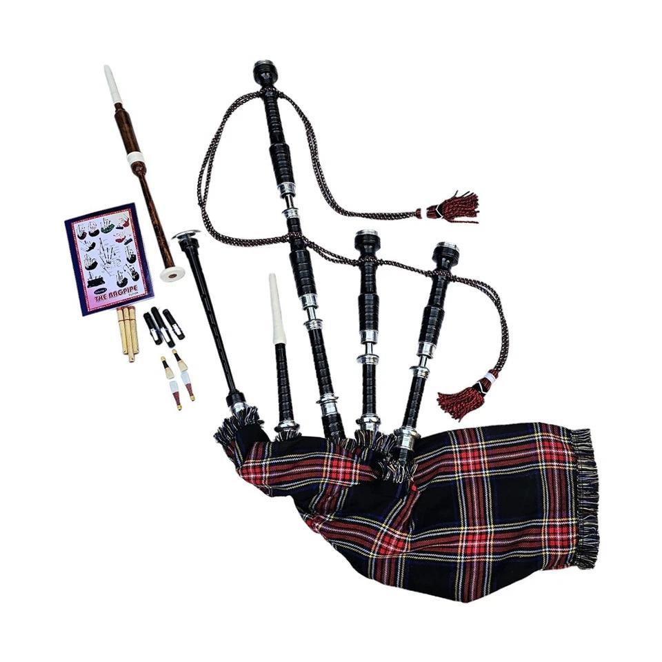 Great Highland Bagpipe shown in the Black Stewart option