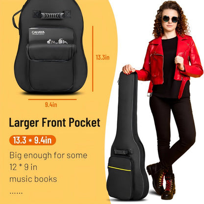 Guitar Case, Adjustable, 39 Inch, Inch, Backpack, Acoustic for Storage and Travel detail image - detail view 10