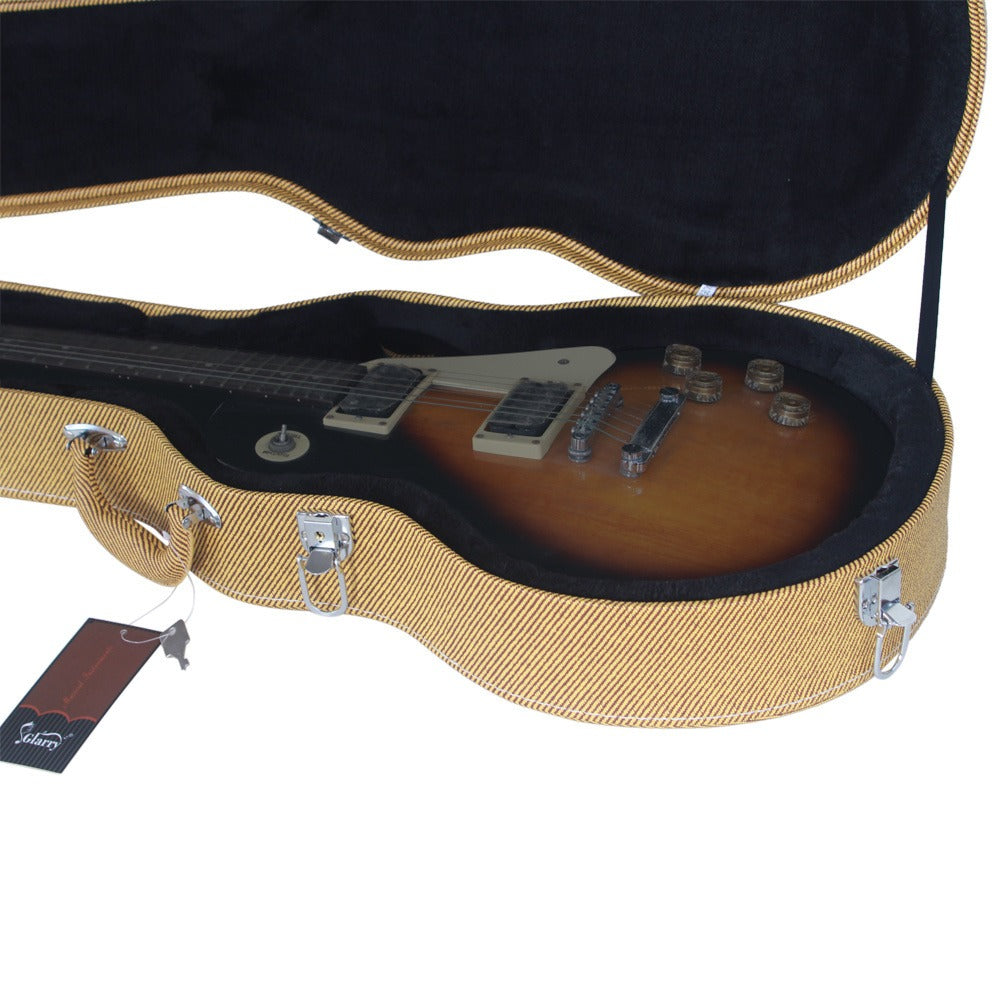Guitar Case, Yellow, Hard, Shell for Storage and Travel for Home Practice, Rehearsal detail image - detail view 10