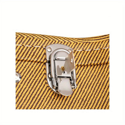 Guitar Case, Yellow, Hard, Shell for Storage and Travel for Home Practice, Rehearsal detail image - detail view 8
