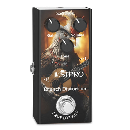 Guitar Effects Pedal shown in the Crunch Distortion option