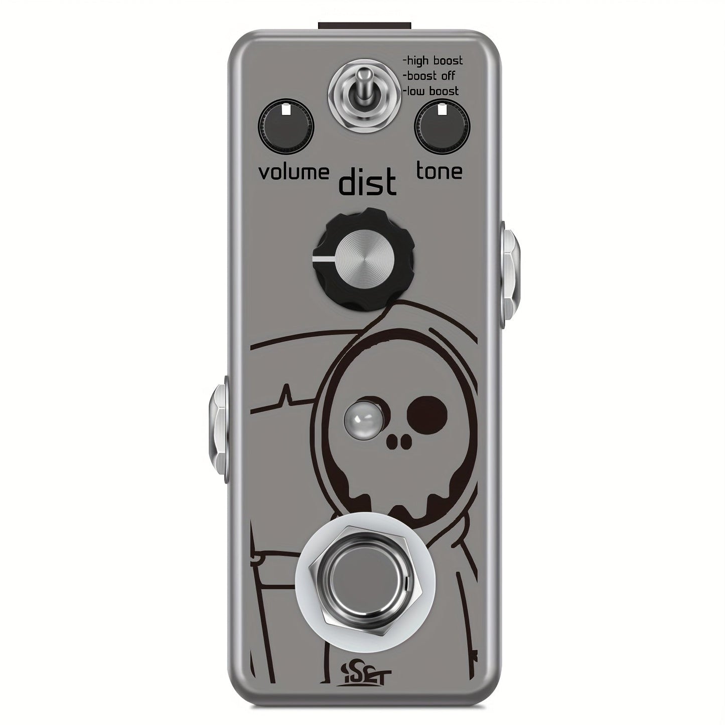 Guitar Effects Pedal shown in the Zinc Alloy option