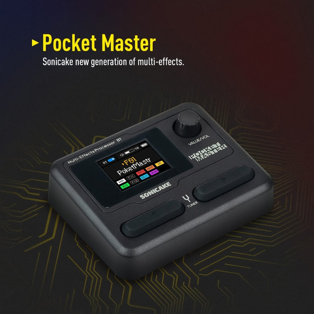 Guitar Multi-Effects Processor, USB-C, USB, SONICAKE for Guitar Or Bass Tone Shaping detail image