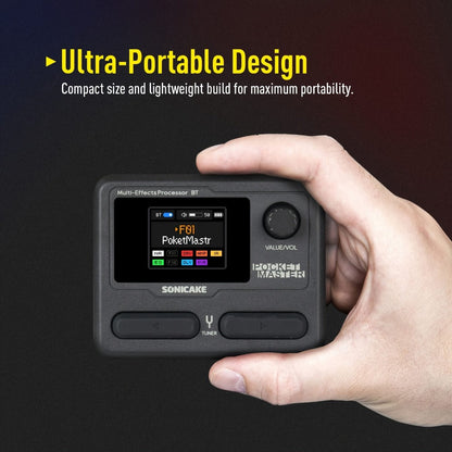 Guitar Multi-Effects Processor, USB-C, USB, SONICAKE for Guitar Or Bass Tone Shaping detail image - detail view 8