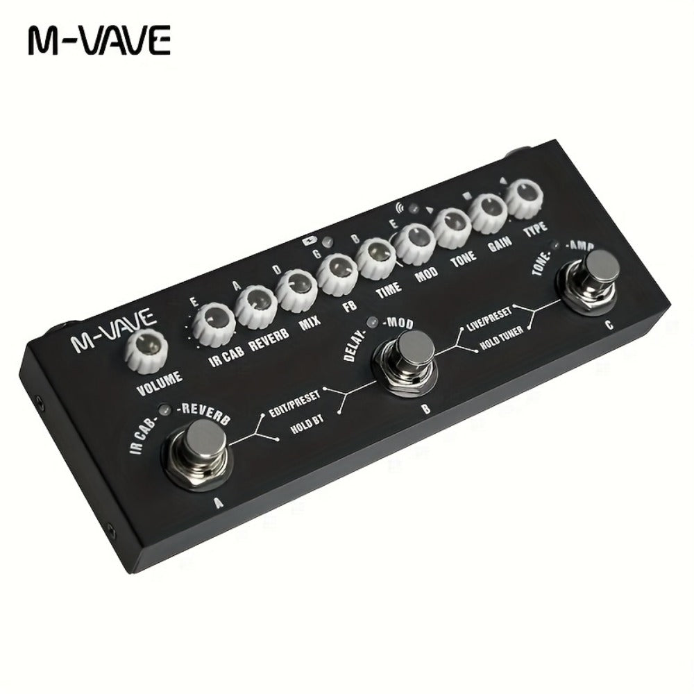 Guitar Multi-Effects Processor, Wireless, USB, M-VAVE for Guitar Or Bass Tone Shaping detail image - detail view 12