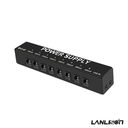 Guitar Pedal Power Supply, Portable, USB-C, USB, Effects for Powering Guitar Effects detail image - detail view 4