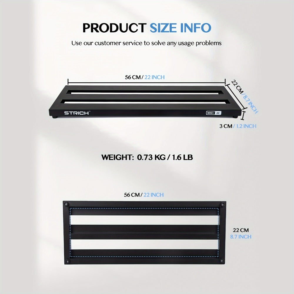 Guitar Pedalboard, 22 Inches for Organizing And Carrying Guitar Effects Pedals detail image - detail view 6