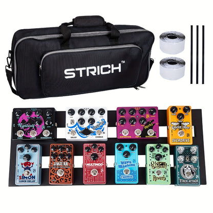 Guitar Pedalboard, 22 Inches for Organizing And Carrying Guitar Effects Pedals detail image - detail view 9