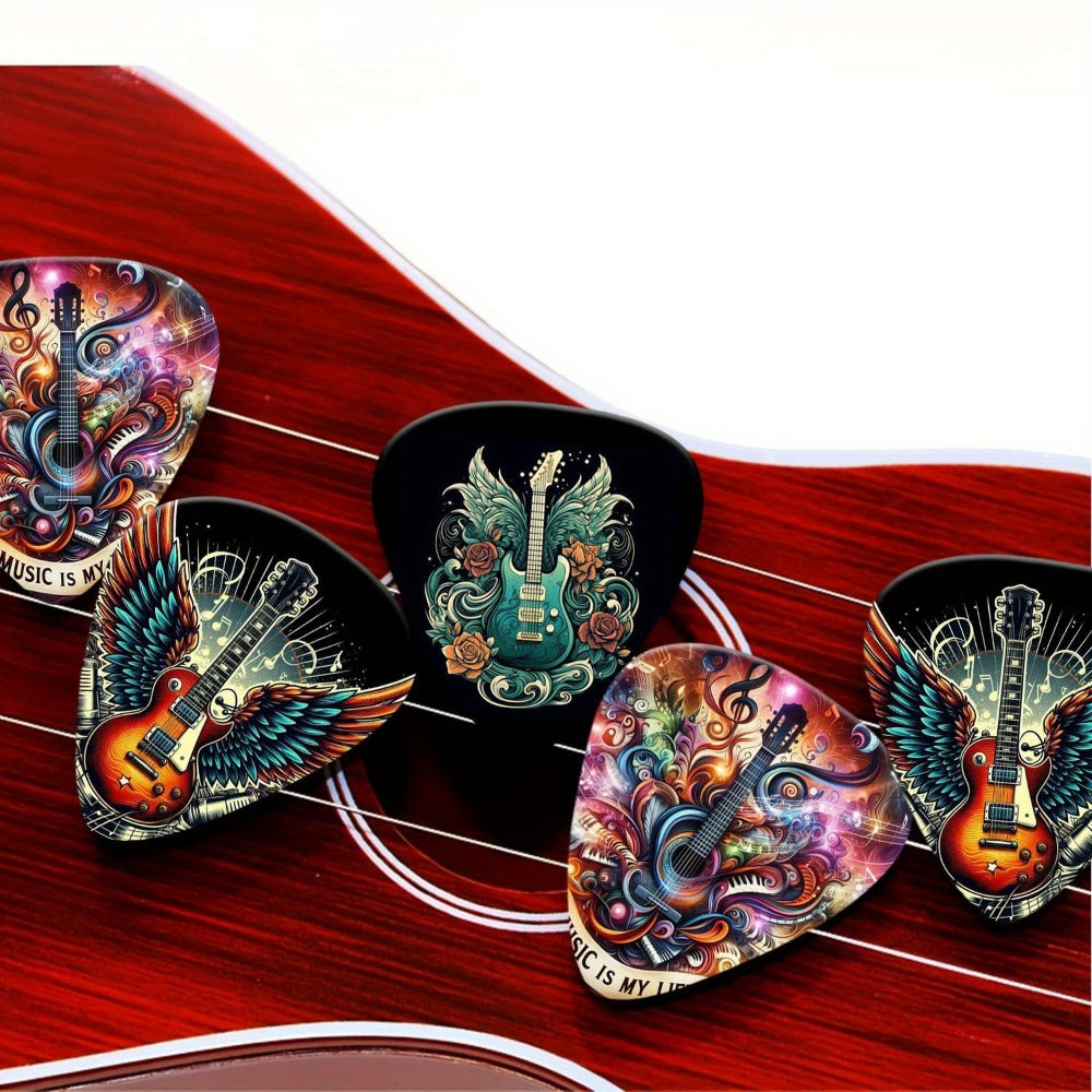 Guitar Pick Set, 1.0mm, 50pcs, 50pcs/box, Random, Band for Practice and Performance detail image - detail view 5