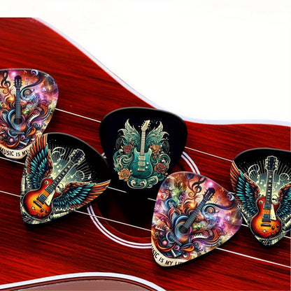 Guitar Pick Set, 1.0mm, 50pcs, 50pcs/box, Random, Band for Practice and Performance detail image - detail view 6