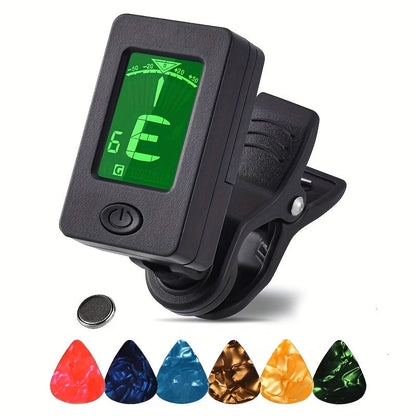 Guitar Pick Set shown in the (Tuner and Picks 7-Pack) option