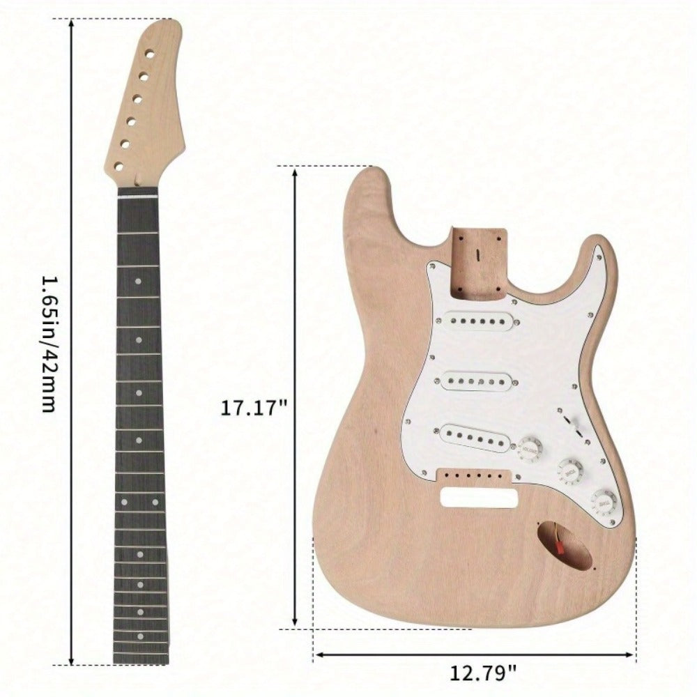 Guitar Replacement Part, DIY, Mahogany, Body for Guitar Repair detail image - detail view 11