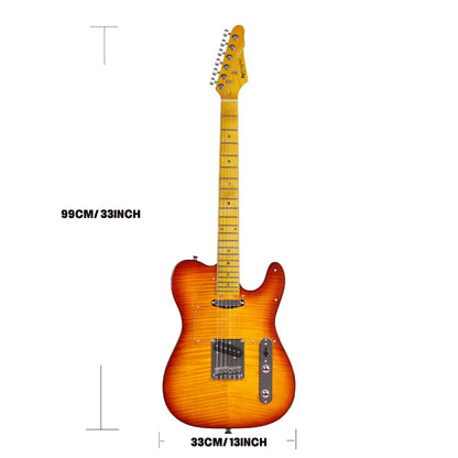 Guitar Replacement Part shown in the Honey Burst option