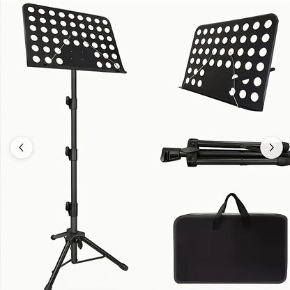 Guitar Stand shown in the Lift Harp Score Stand + Score Clip option