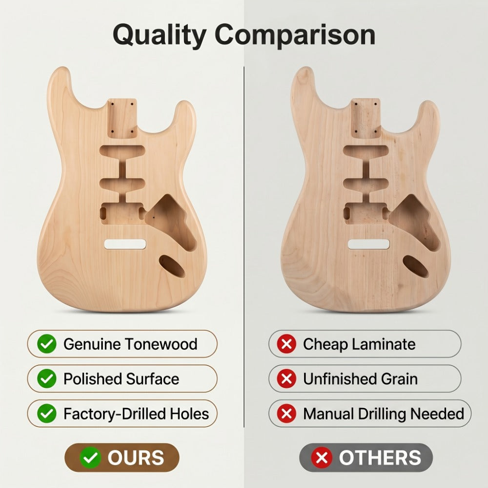 Guitar Stand, 43mm, Solid, Maple, Electric for Holding And Displaying Guitars detail image - detail view 5