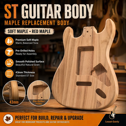 Guitar Stand shown in the maple option