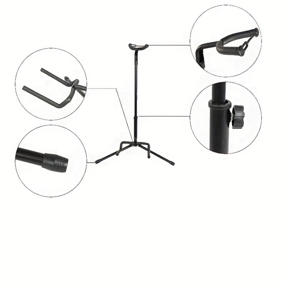 Guitar Stand, Adjustable, Removable, Ergonomic for Holding And Displaying Guitars detail image - detail view 16