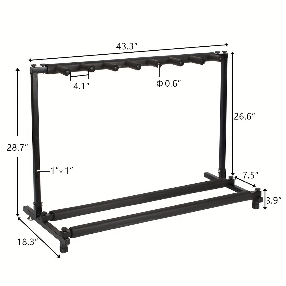 Guitar Stand shown in the 7 Positions option