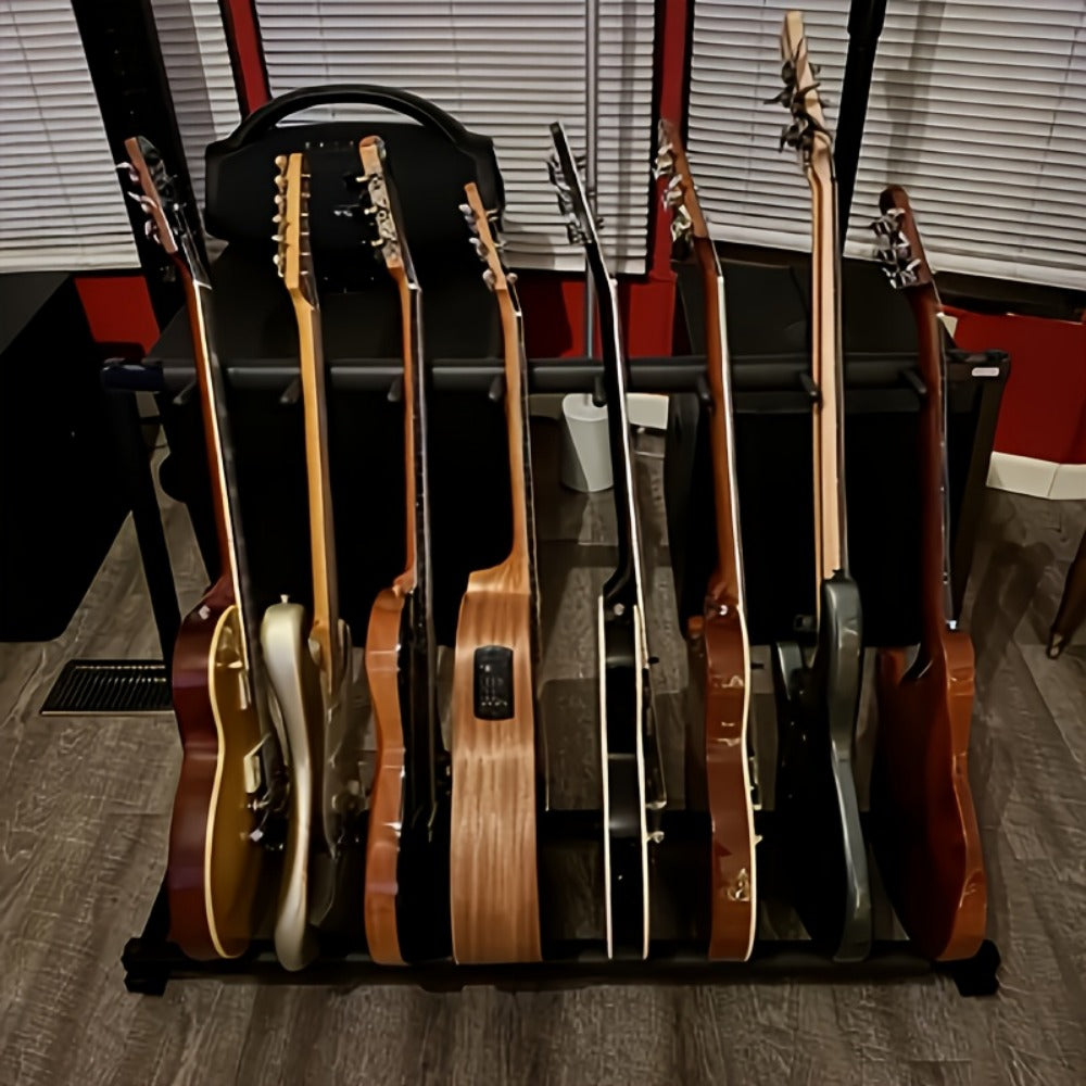 Guitar Stand, Foldable, 2.75 inches, Versatile, Rack for Holding And Displaying Guitars detail image - detail view 4