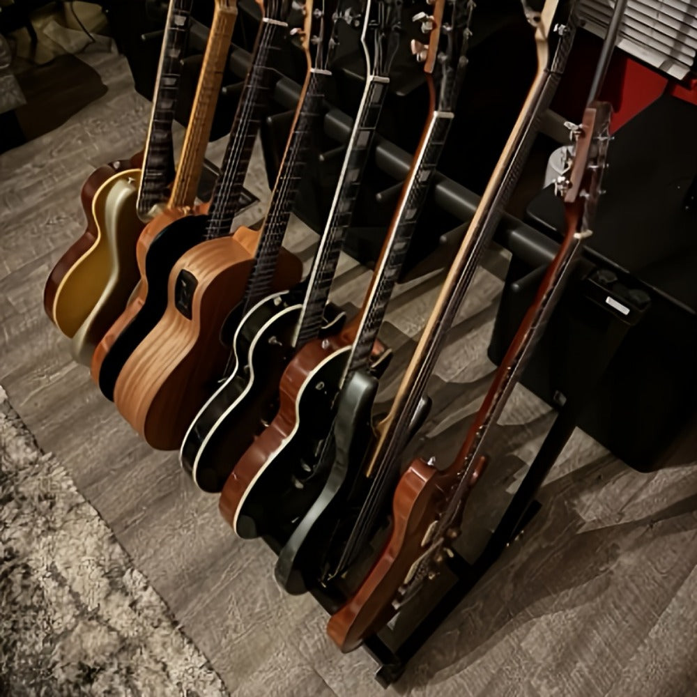 Guitar Stand, Foldable, 2.75 inches, Versatile, Rack for Holding And Displaying Guitars detail image - detail view 5