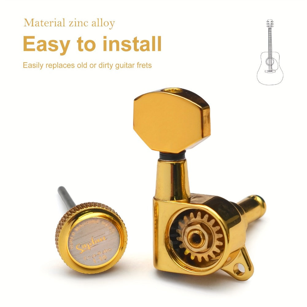 Guitar Tuning Peg Set, 6pcs, 6 pcs, SAPHUE, Premium for Replacing Guitar Tuning Hardware detail image - detail view 12