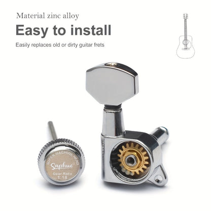 Guitar Tuning Peg Set, 6pcs, 6 pcs, SAPHUE, Premium for Replacing Guitar Tuning Hardware detail image - detail view 19
