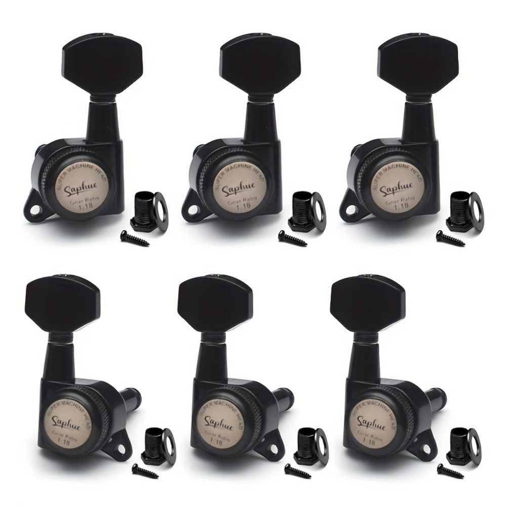 Guitar Tuning Peg Set, 6pcs, 6 pcs, SAPHUE, Premium for Replacing Guitar Tuning Hardware detail image - detail view 9