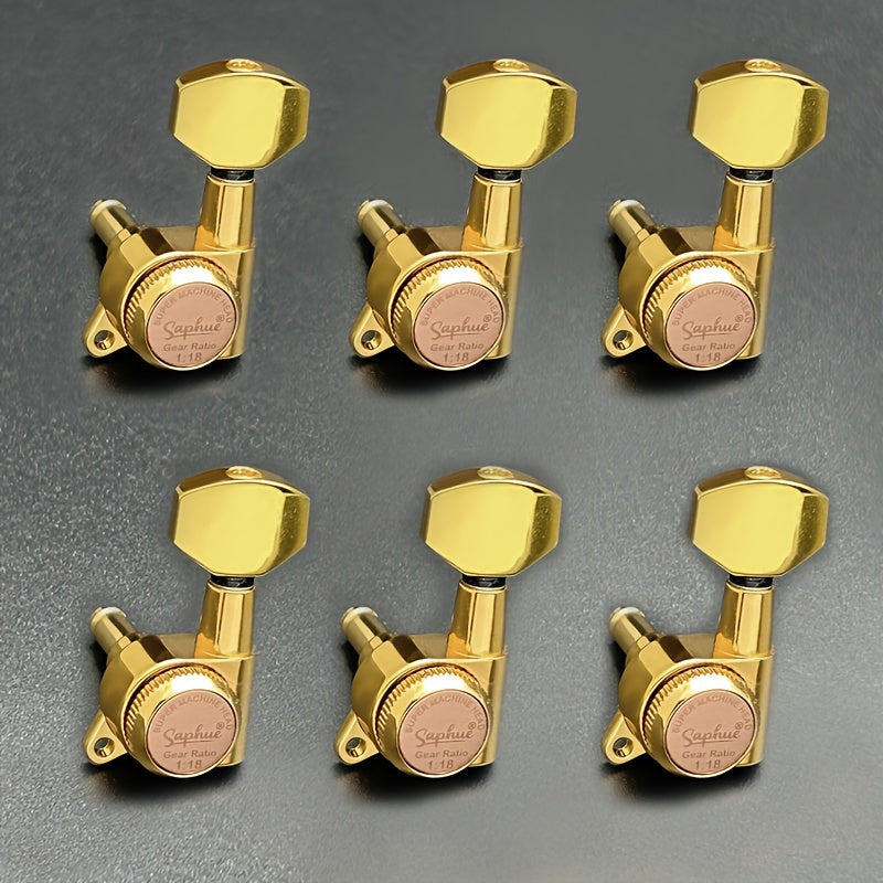 Guitar Tuning Peg Set shown in the Golden 6 Left option