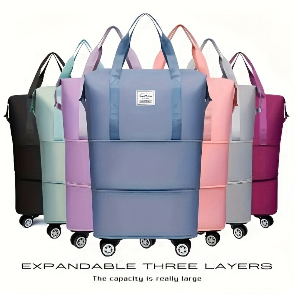 Gym Duffel Bag – Expandable, Spinner Wheels, for Travel – detail view 14