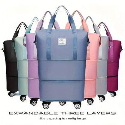 Gym Duffel Bag – Expandable, Spinner Wheels, for Travel – detail view 14