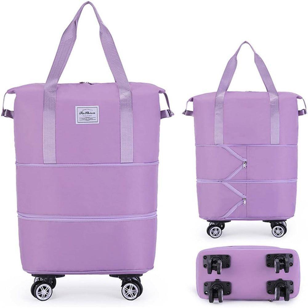 Gym Duffel Bag – Expandable, Spinner Wheels, for Travel – detail view 11