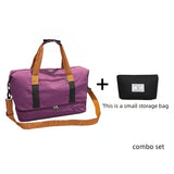 Purple travel bag + Black small bag