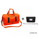 Red travel bag + Black small bag