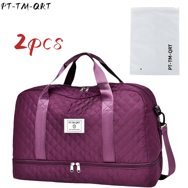 Gym Duffel Bag – 15 Colors, Nylon, Large Capacity, for Travel – front view - product view 27