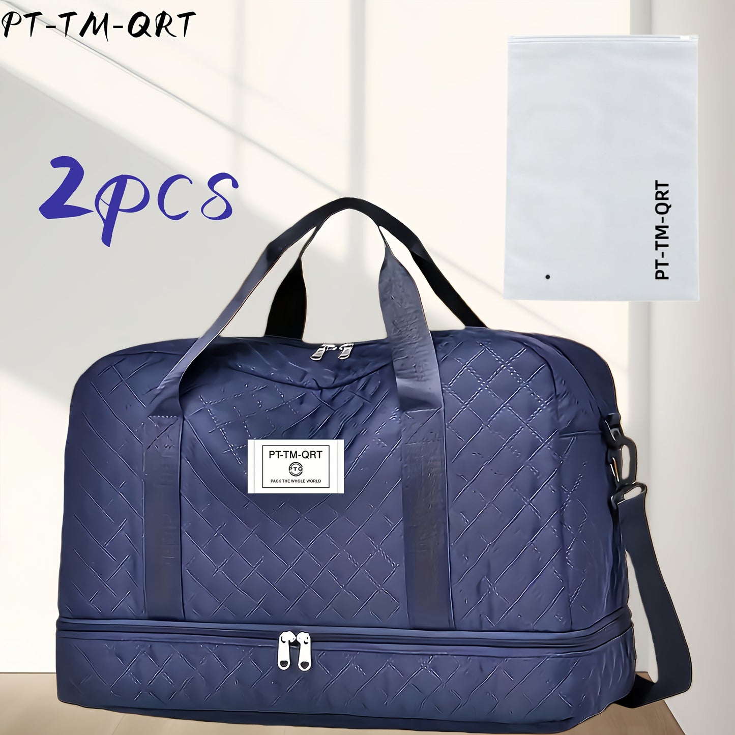 Gym Duffel Bag – 15 Colors, Nylon, Large Capacity, for Travel – detail view 7