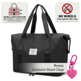 Black Double-Layer Bag, Wheel-Free Version