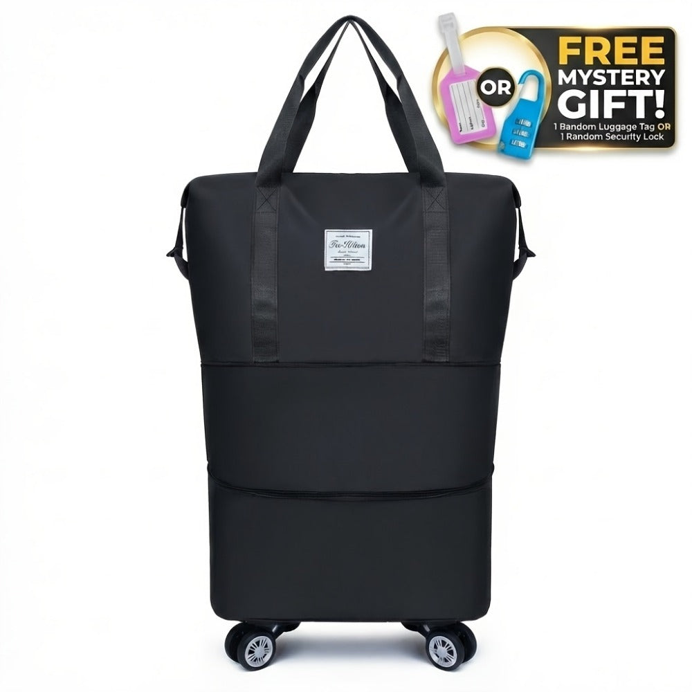Gym Duffel Bag – Nylon, Spinner Wheels, Expandable, for Travel – detail view 6