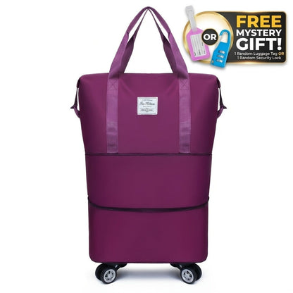 Gym Duffel Bag – Nylon, Spinner Wheels, Expandable, for Travel – detail view 8