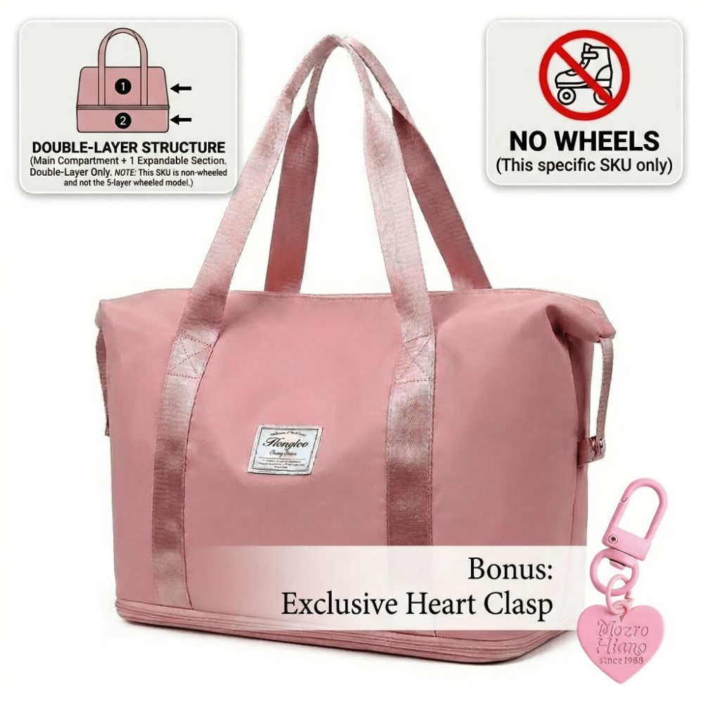 Gym Duffel Bag – Nylon, Spinner Wheels, Expandable, for Travel – detail view 10